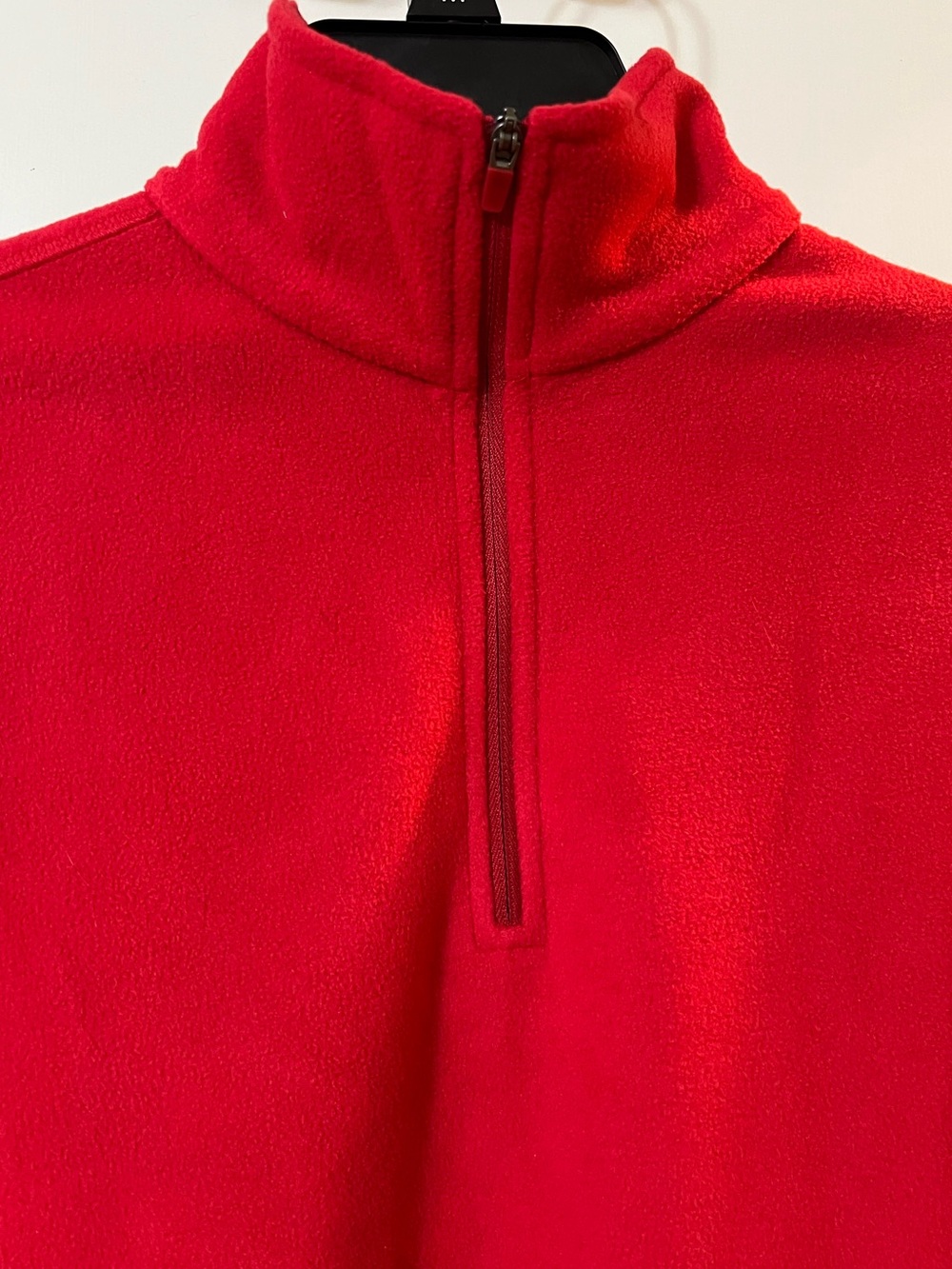 Lands End SP Red Half-Zip Fleece pullover